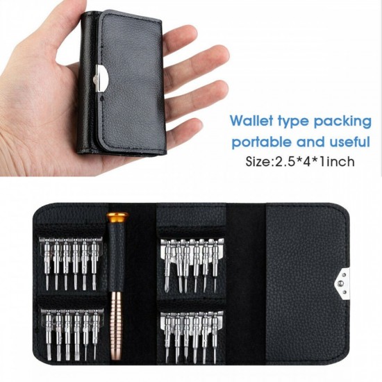 25 in 1 Set di cacciaviti di precisione Kit di strumenti di riparazione per Smartphone Computer iPhone MacBook Laptop PC