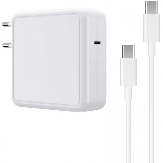 Replacement Mac Book Pro Charger, 87W USB C Charger Power Adapter Compatible with 13/15 Inch After 2016, for Mac Book Air After 2018, Works with USB C 87W 61W 30W 29W, Include Charge Cable（6.6Ft）