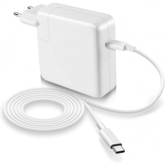 USB C Fast Charger 65W Power Adapter Compatible with MacBook Pro 15/13 inch, Air 13 inch 2020/2019/2018, 12 inch, Thunderbolt 3 Power Supply, LED, Foldable Plug, 6.6ft USB C to C Cable